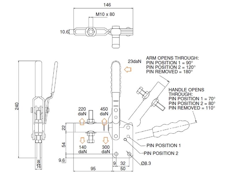 V350/1BBLC Vertical Positive Locking Clamps Locking Clamps Manual